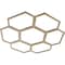 Ekena Millwork Florin Wood Fretwork Pierced Ceiling Medallion, Hickory, 22"OD x 7 3/4"ID x 3/8"T CMWP22X22X0375FOHI - alternate 3